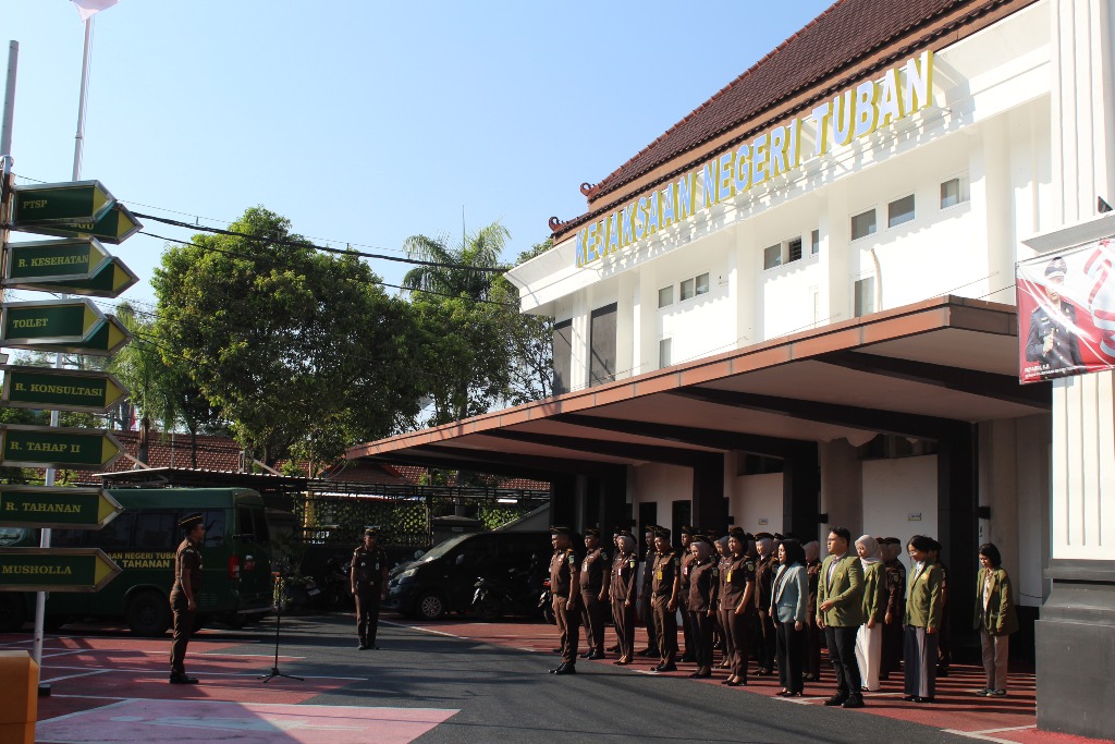 Apel Pagi Kejari Tuban, Perkuat Disiplin dan Produktivitas Pegawai